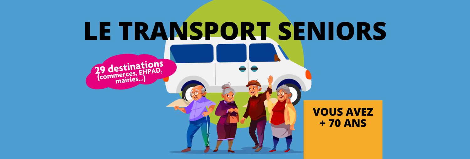 Bandeau de la page 'Le transport à la demande seniors